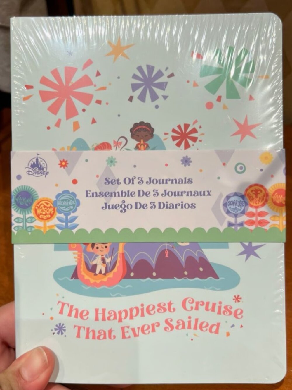 Disney Parks 2026 It’s A Small World Happiest Cruise Journal Set Of 3 New